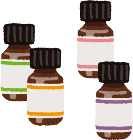 Hand Drawn Essential Oil Bottles Illustration